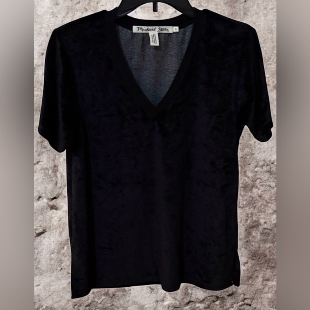 Michael Stars Elegant Black Short Sleeve Top